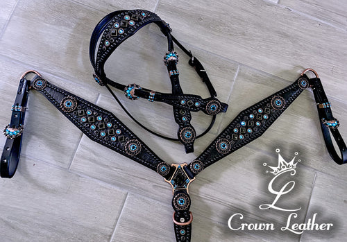 Black Elephant & Blue Zircon Shimmer Crystal Set image 4