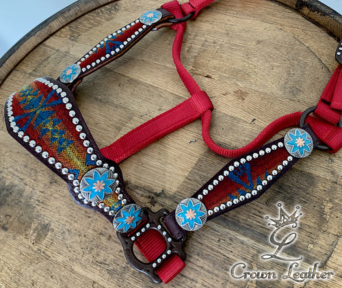 Red Pendleton Wool Halter image 1