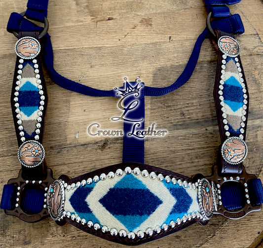 Navy Pendleton Wool Halter image 1
