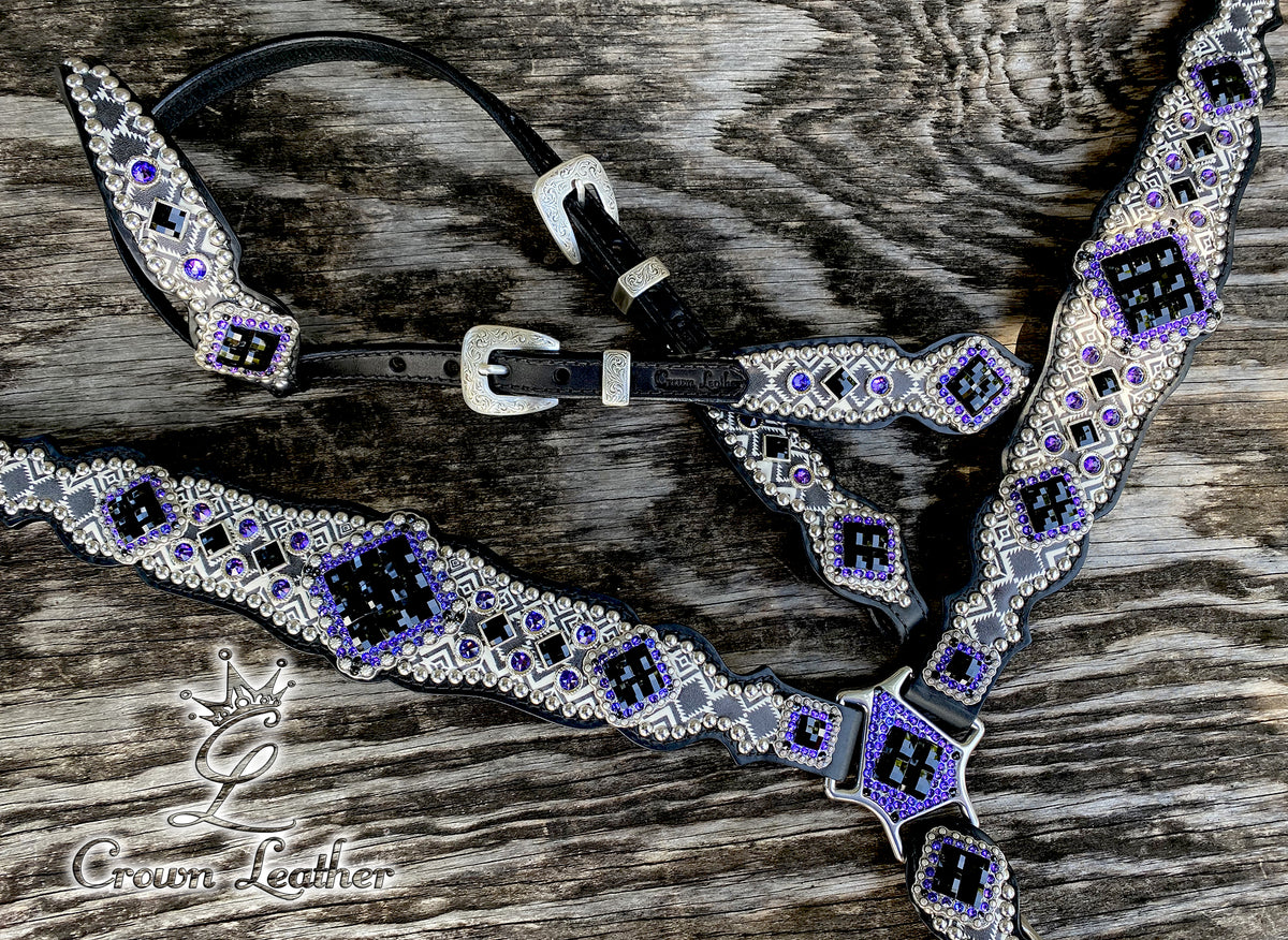 2014 Black, White & Purple Aztec Set image 0
