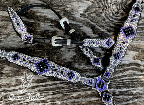 2014 Black, White & Purple Aztec Set image 0