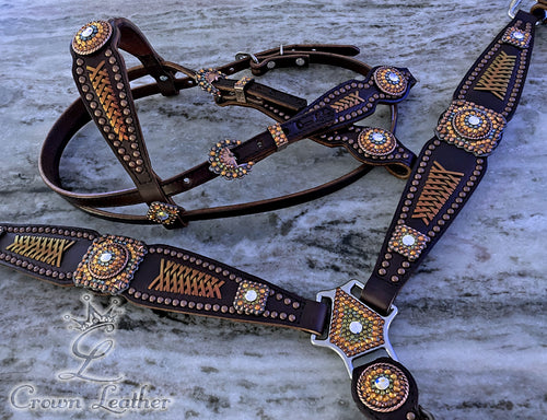 Phoenix Rising Braided Crystal Tack Set image 3