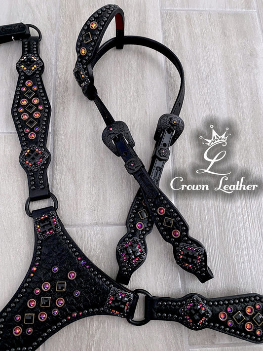 Black Volcano Crystal Tack Set image 1