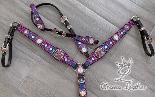Aztec Fiesta Whipstitch Tack Set image 2