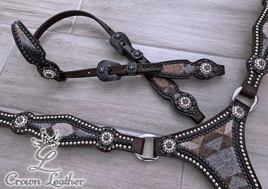 Neutral Tones Pendleton Wool Thong Style Set image 0