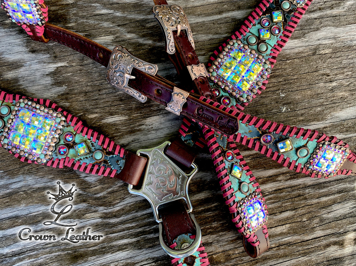 2020 Turquoise & Pink Whipstitch Set ~ One of a Kind image 2