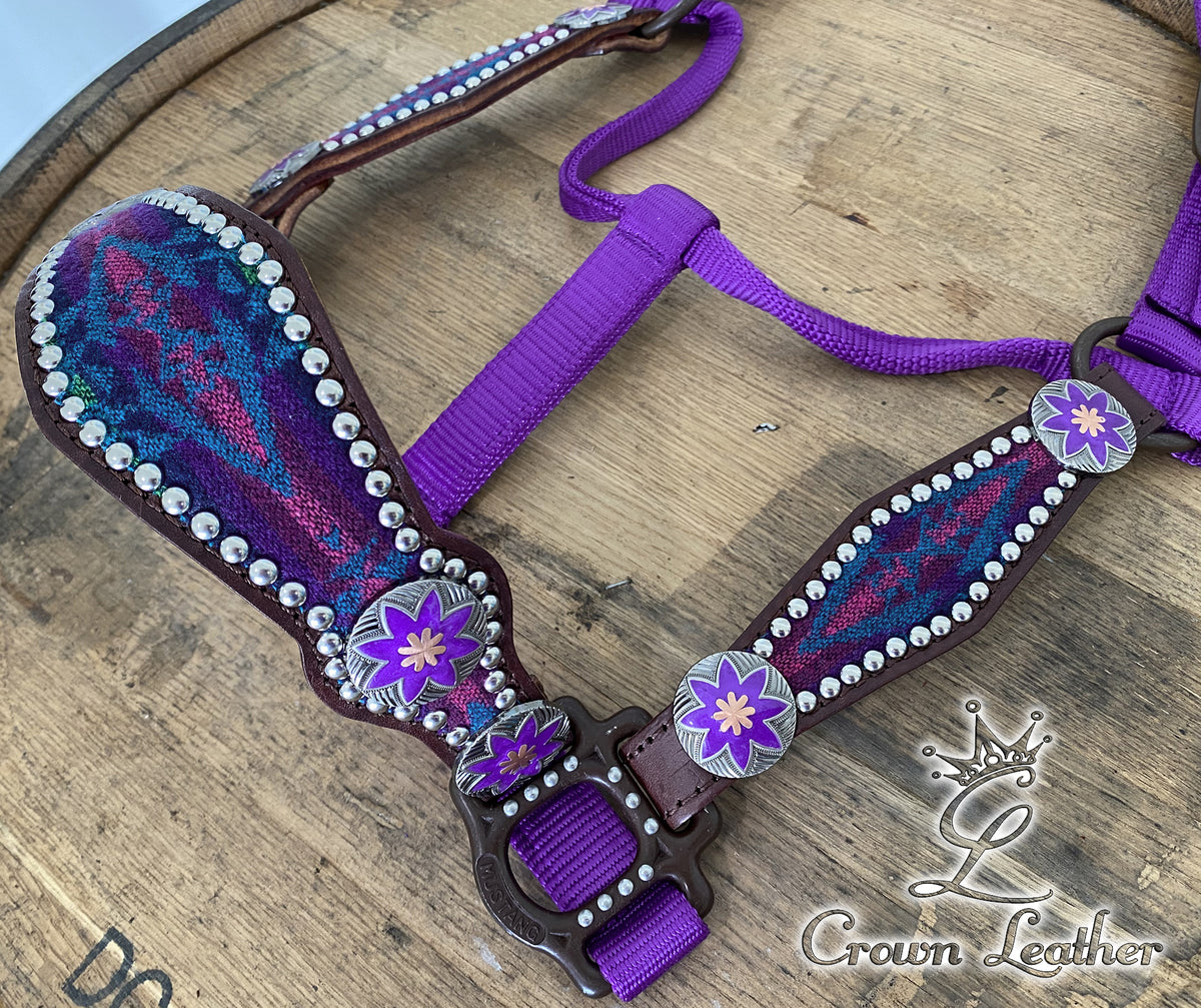 Purple Pendleton Wool Halter image 2