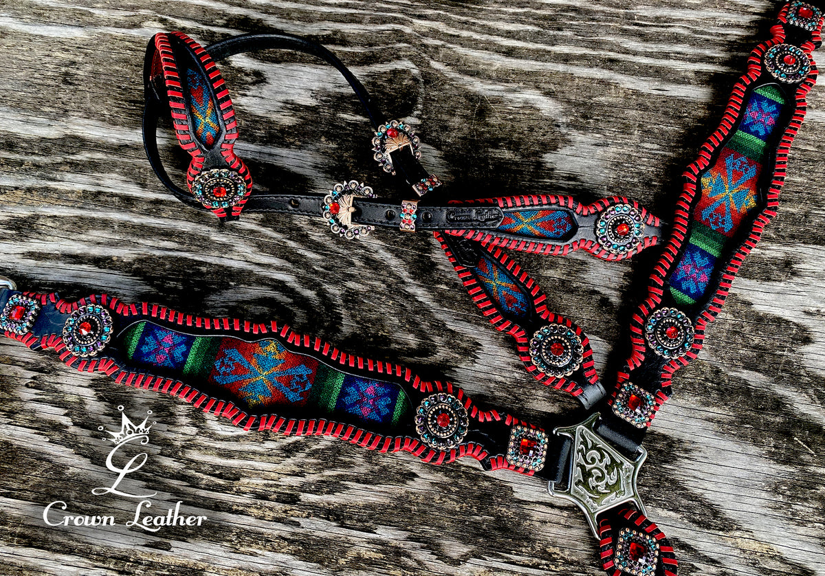 Vintage Pendleton Wool Whipstitch Tack Set image 2