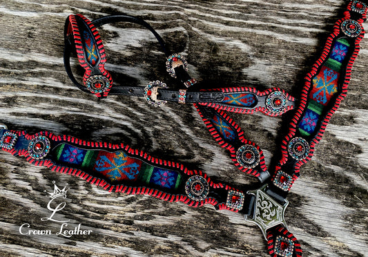 Vintage Pendleton Wool Whipstitch Tack Set image 2