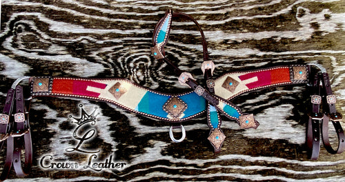 Blue Turquoise Pendleton Tripping Collar Set image 2