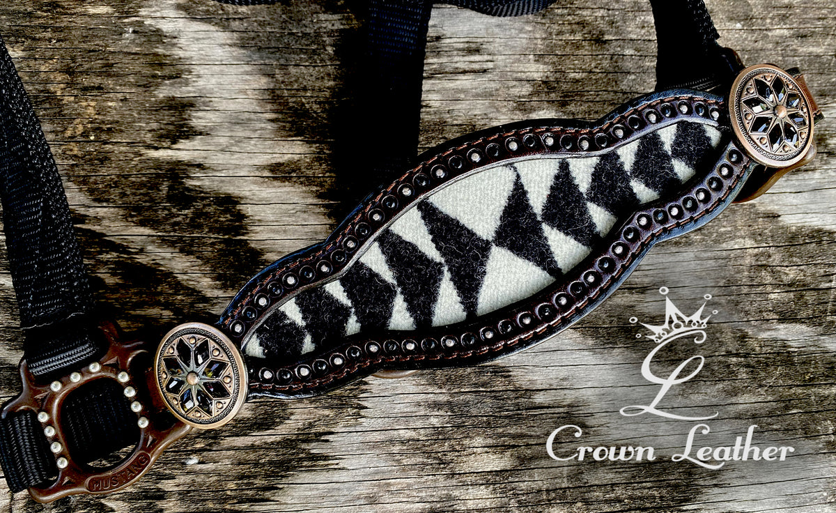 Black & White Pendleton Wool Halter image 0