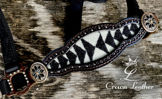 Black & White Pendleton Wool Halter image 0