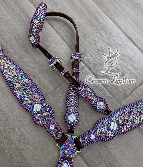 Mermaid Fantasy Confetti Whipstitch Tack Set image 4