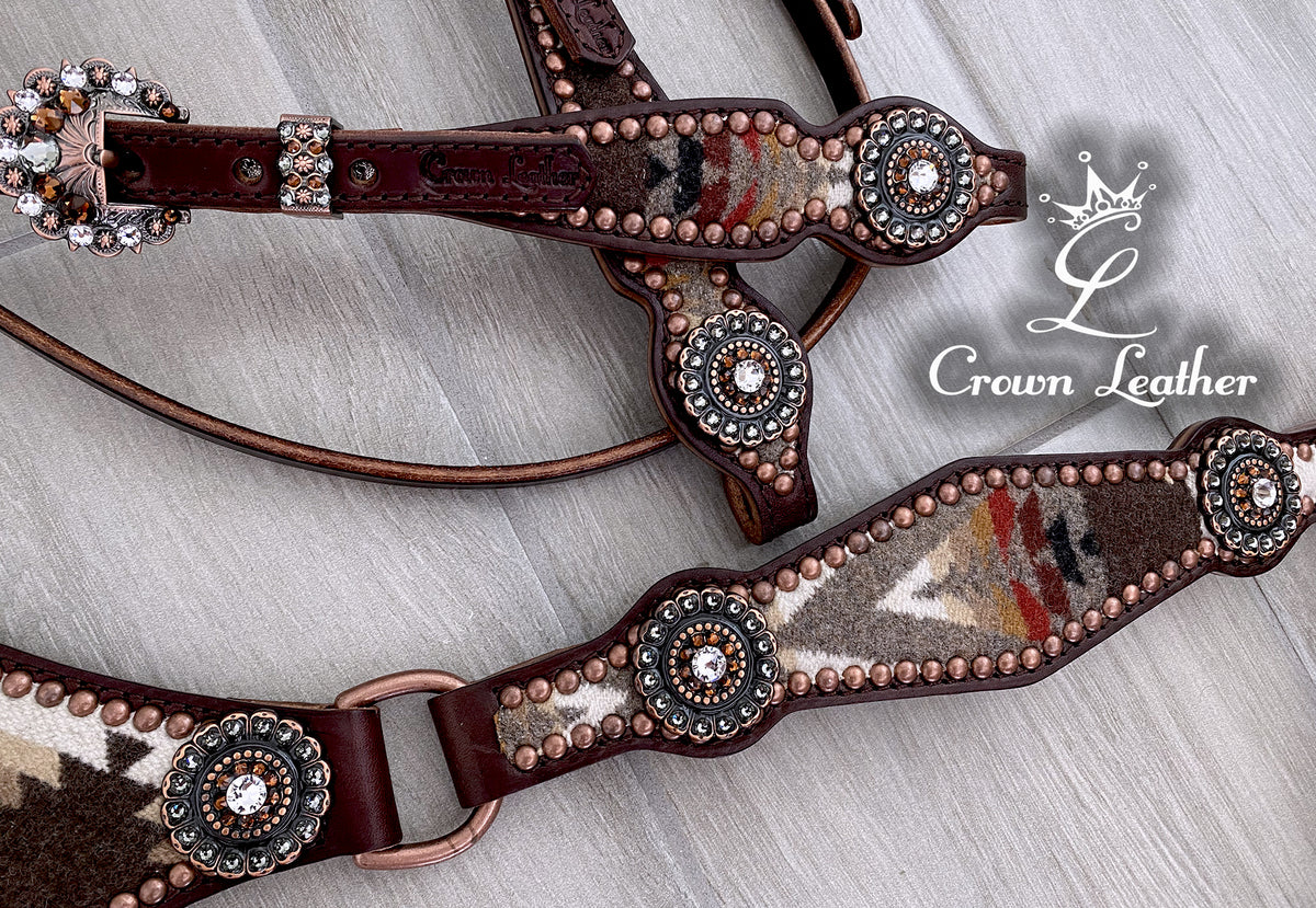 Pendleton Brown Pacific Crest Browband Tack Set image 2