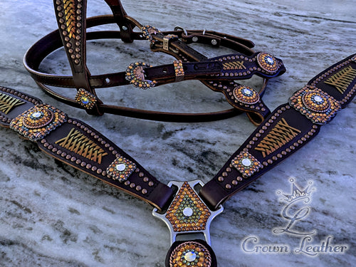 Phoenix Rising Braided Crystal Tack Set image 4