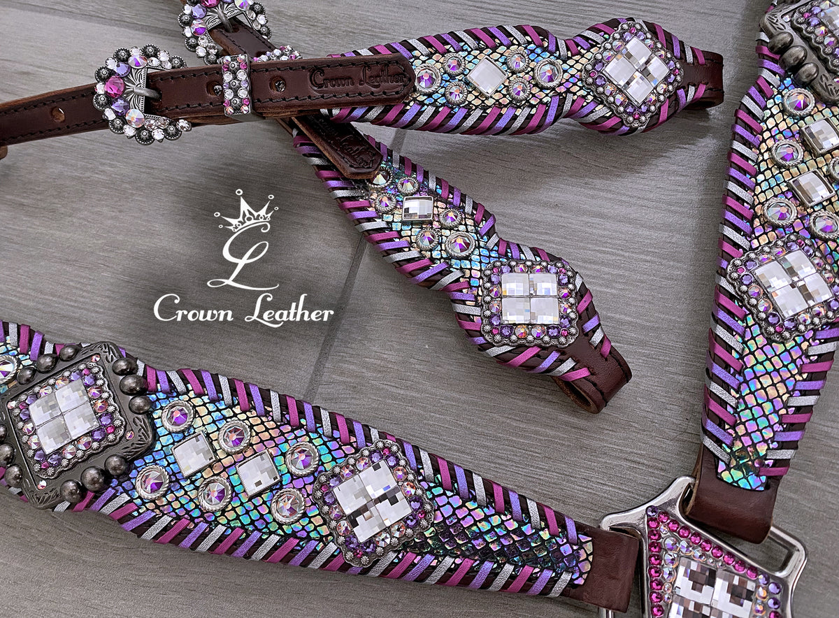 Metallic Cotton Candy Whipstitch Crystal Tack Set image 4