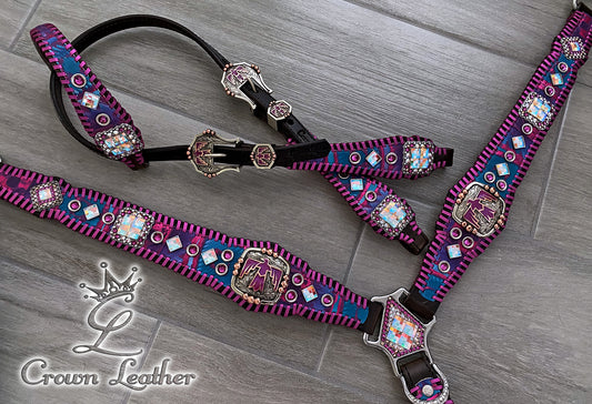 Aztec Fiesta Whipstitch Tack Set image 0