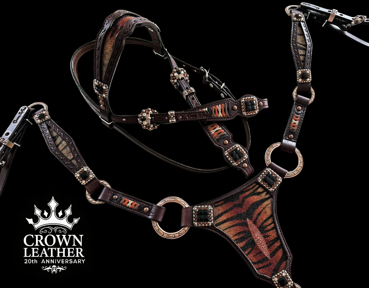 Tiger Stingray Buckstitch Tack Set image 0