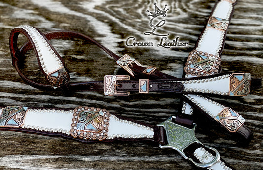 2020 White Leather Arrow Set (One of a Kind) image 3