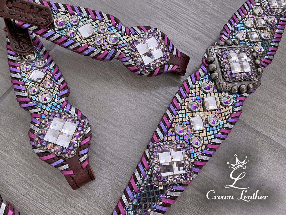 Metallic Cotton Candy Whipstitch Crystal Tack Set image 2