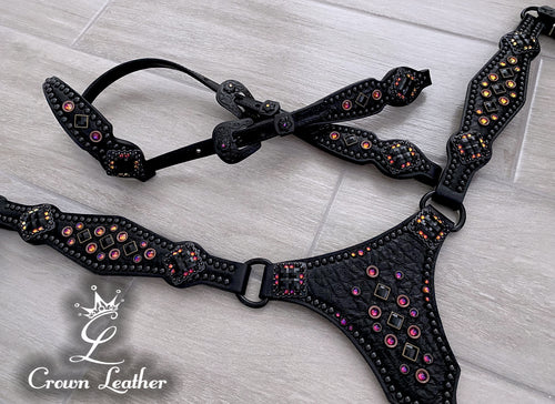 Black Volcano Crystal Tack Set image 0
