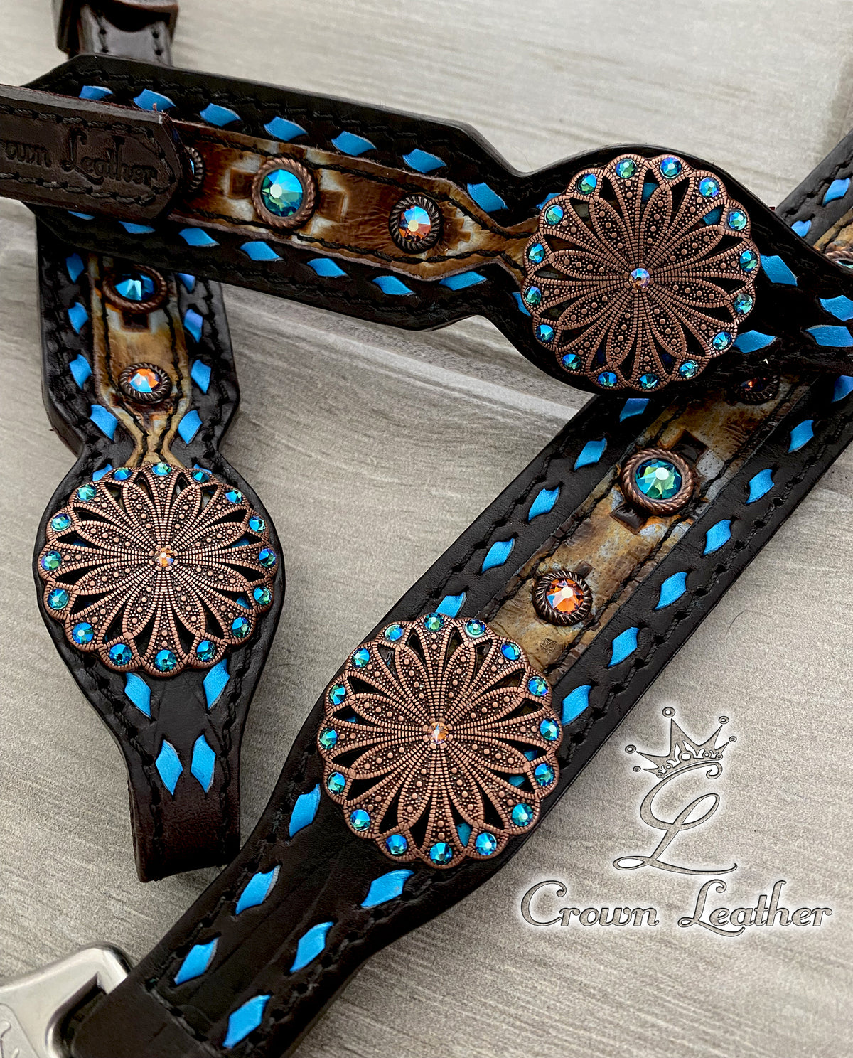 Turquoise Electra Shimmer Buckstitch Set image 1