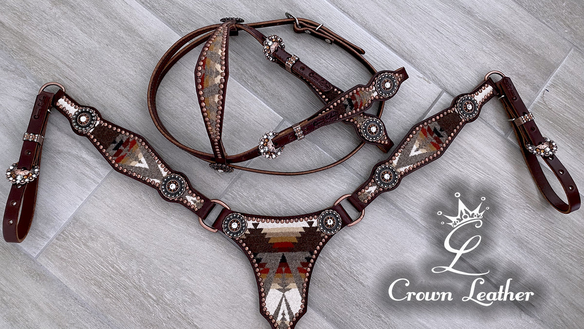 Pendleton Brown Pacific Crest Browband Tack Set image 1