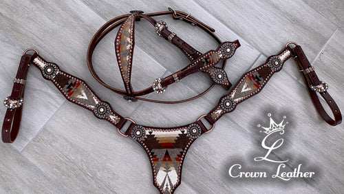 Pendleton Brown Pacific Crest Browband Tack Set image 1