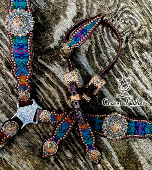 2014 Turquoise Multi Color Pendleton Set image 3